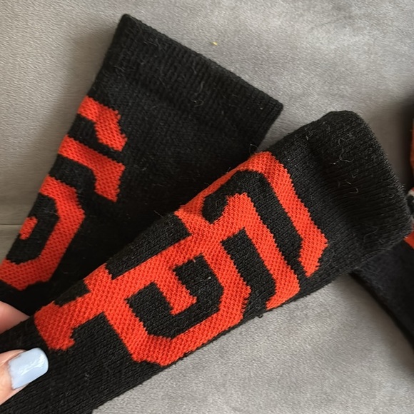 San Francisco Giants Black and Orange unisex Socks Set includes 3 size 6 - Picture 7 of 8